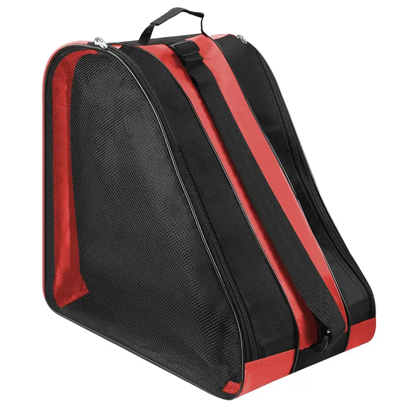 Roller Skate Storage Bag Black Thick Shoulder Backpack - Image 4