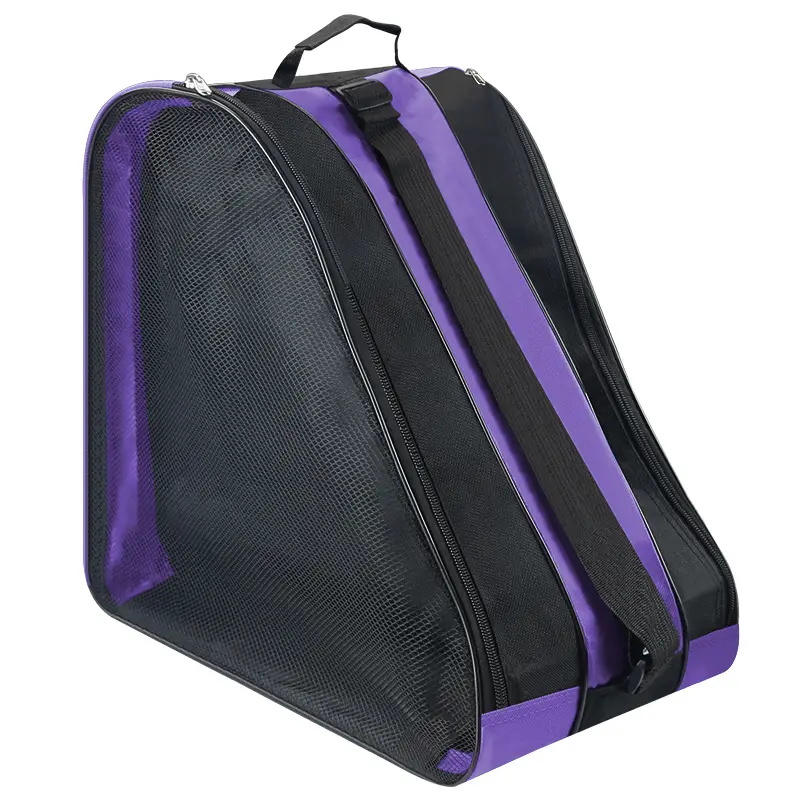 Roller Skate Storage Bag Black Thick Shoulder Backpack - Image 5