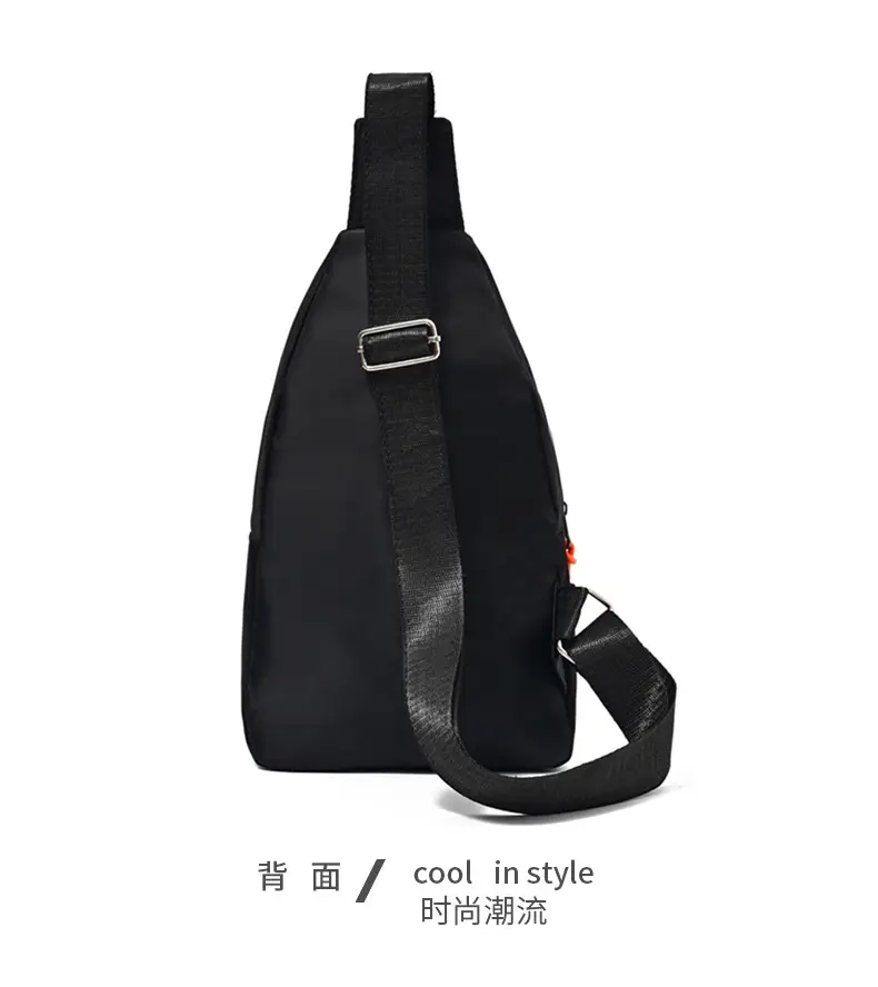 Men's Black Oxford Cloth Shoulder Bag College Student Portable — feature 26