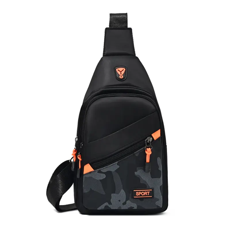 Men's Black Oxford Cloth Shoulder Bag College Student Portable - Image 3