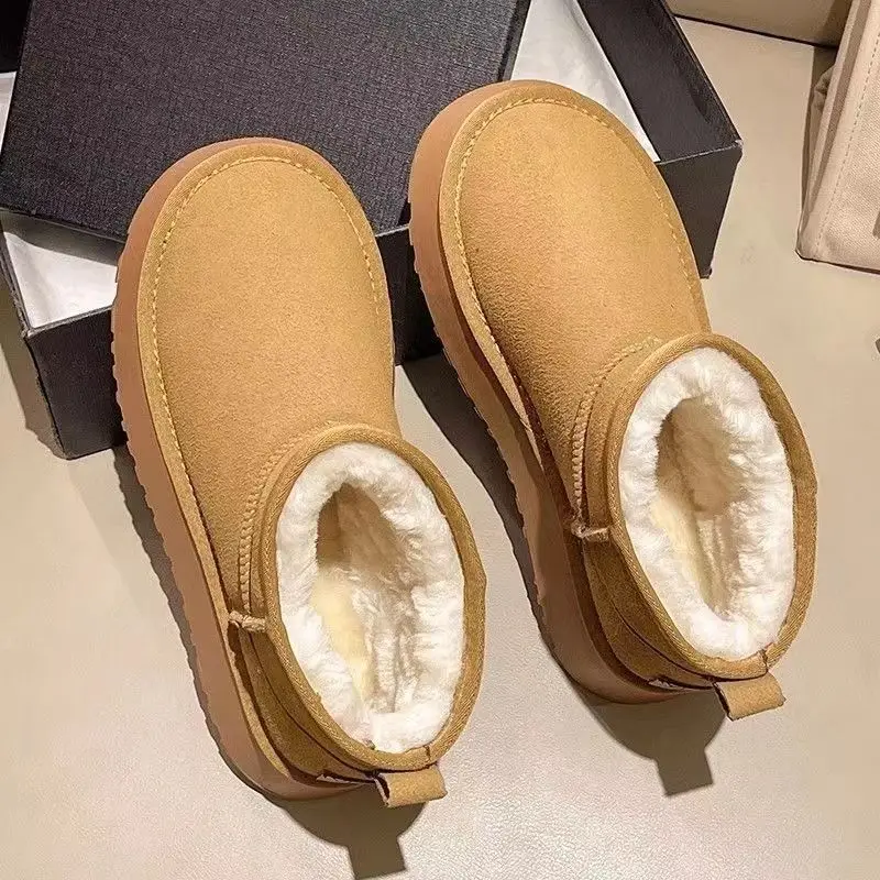 Women's Fleece-Lined Snow Boots Tan 2024 - Image 6