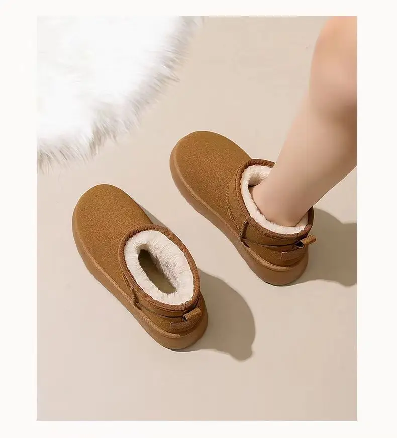 Women's Fleece-Lined Snow Boots Tan 2024 — feature 19