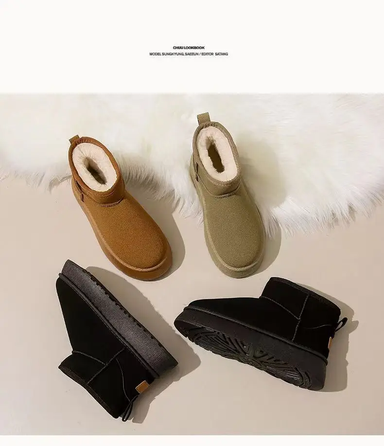 Women's Fleece-Lined Snow Boots Tan 2024 — feature 20