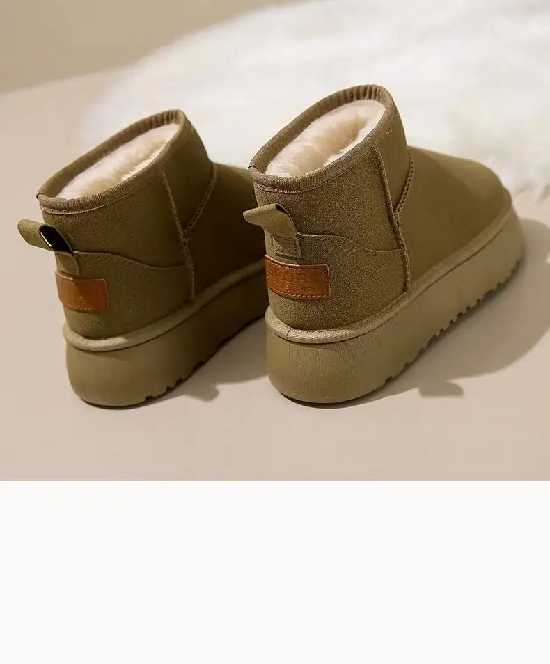 Women's Fleece-Lined Snow Boots Tan 2024 — feature 24