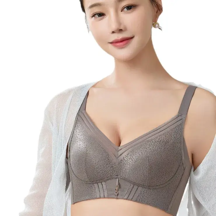Non-Magnetic Wire-Free Push-Up Bra Medium Thick - Image 11