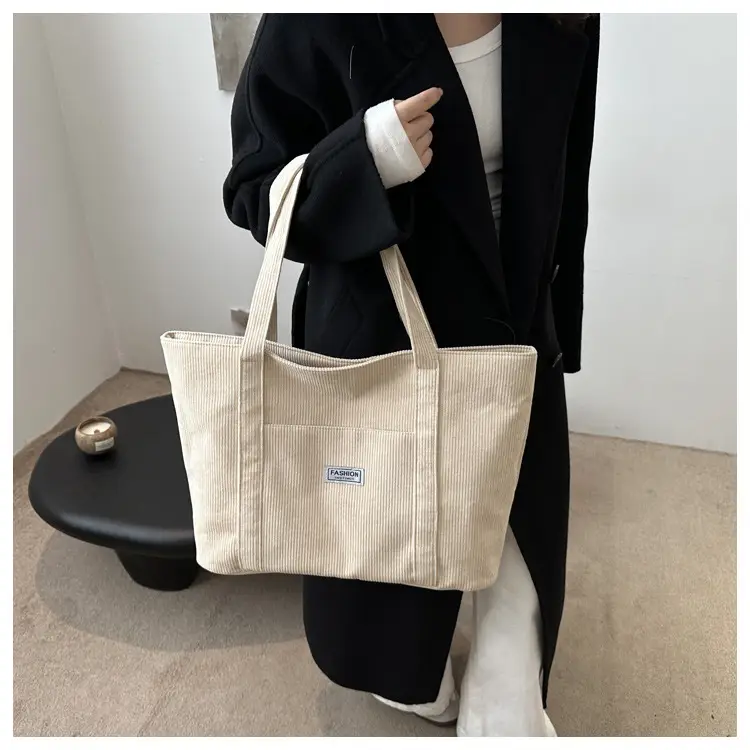 Black Velvet Tote Bag for Women 2024 College Students — feature 16