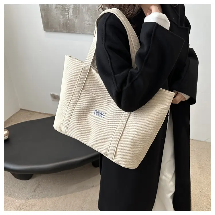 Black Velvet Tote Bag for Women 2024 College Students — feature 18