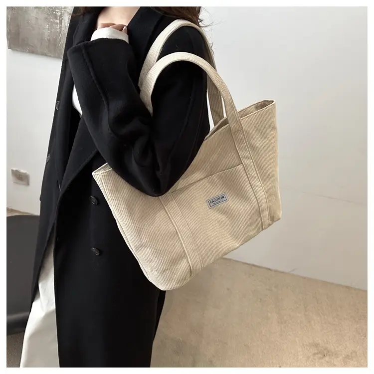 Black Velvet Tote Bag for Women 2024 College Students — feature 20