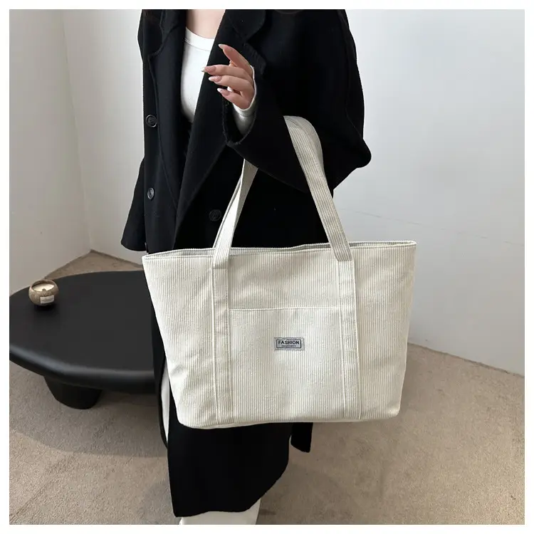 Black Velvet Tote Bag for Women 2024 College Students — feature 24