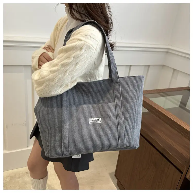 Black Velvet Tote Bag for Women 2024 College Students — feature 32