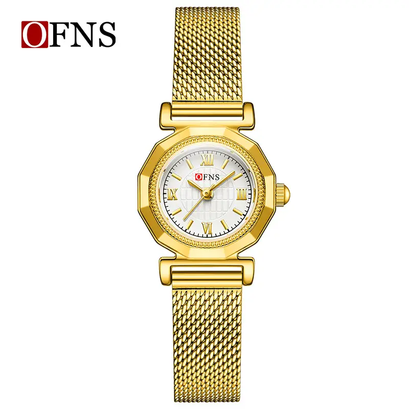 Women's Gold Mesh Watch with Roman Scale & Waterproof Design - Image 19