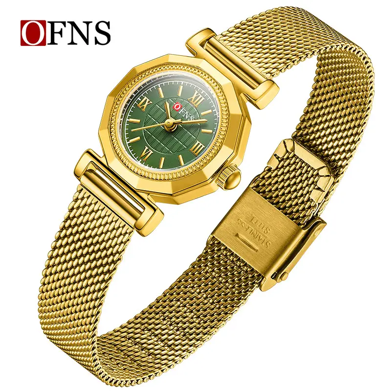 Women's Gold Mesh Watch with Roman Scale & Waterproof Design - Image 13