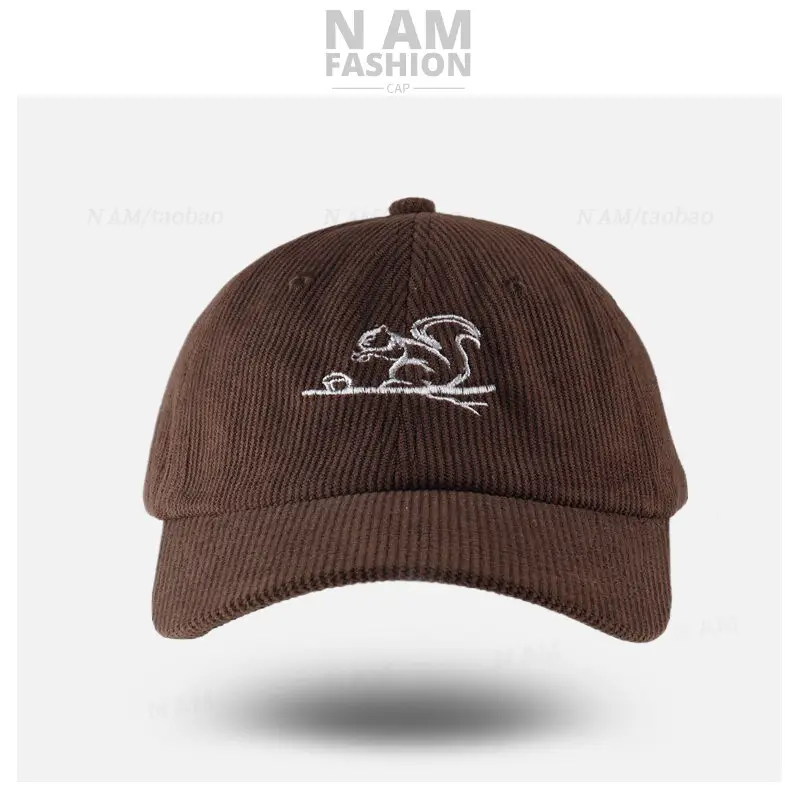 Brown Embroidered Baseball Cap for Men Women — feature 7