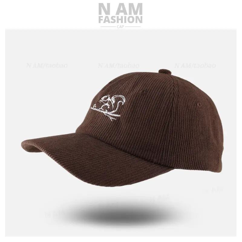 Brown Embroidered Baseball Cap for Men Women — feature 8
