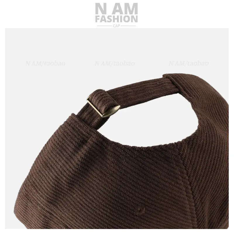 Brown Embroidered Baseball Cap for Men Women — feature 9