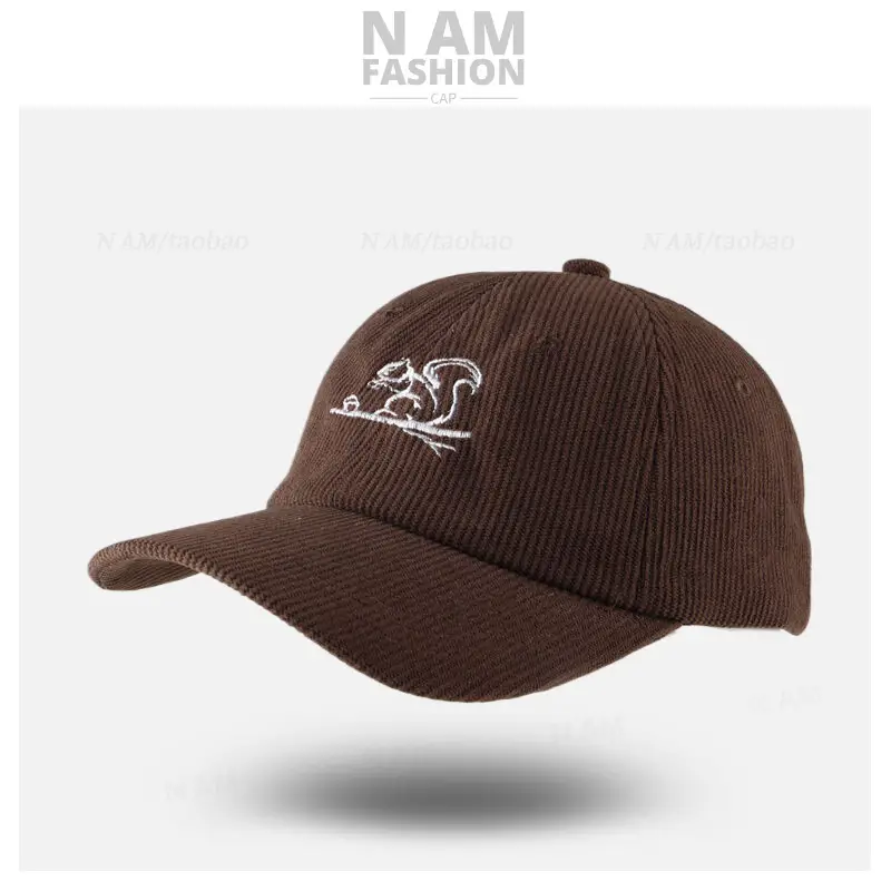 Brown Embroidered Baseball Cap for Men Women - Image 5