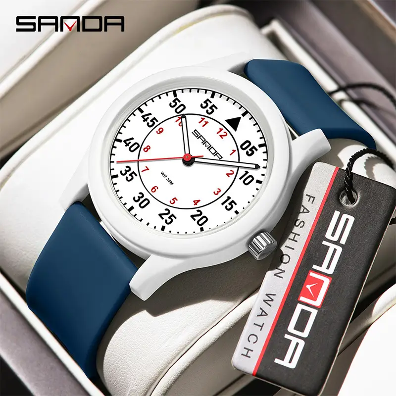 Sanda Black Quartz Watch for Kids & Teens - Image 11