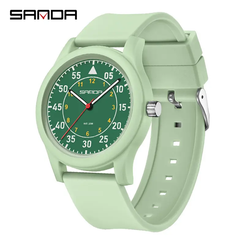 Sanda Black Quartz Watch for Kids & Teens - Image 4