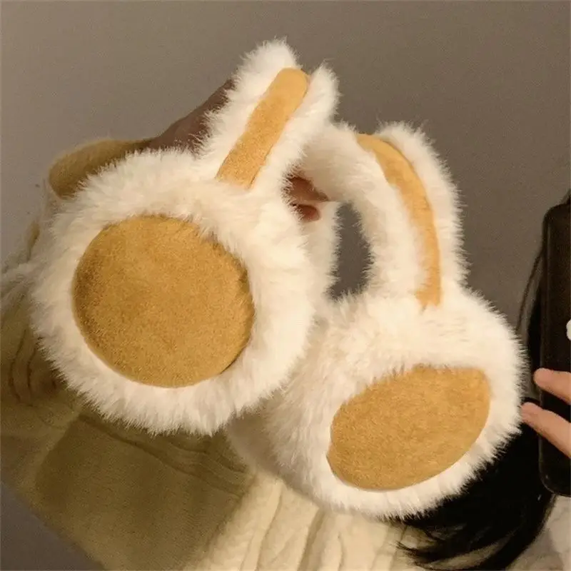Suede Hair Earmuffs Winter Ear Warm Earmuffs Plush Riding Earmuffs Ear Protection Cold-proof Cycling Anti-freeze Cover