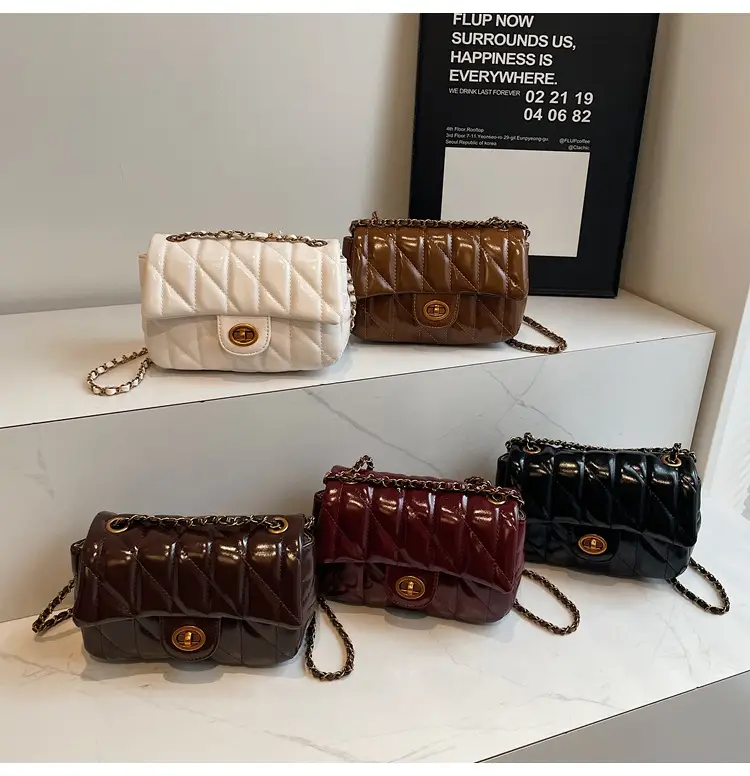 Black Quilted Chain Shoulder Bag for Women 2024 — feature 12