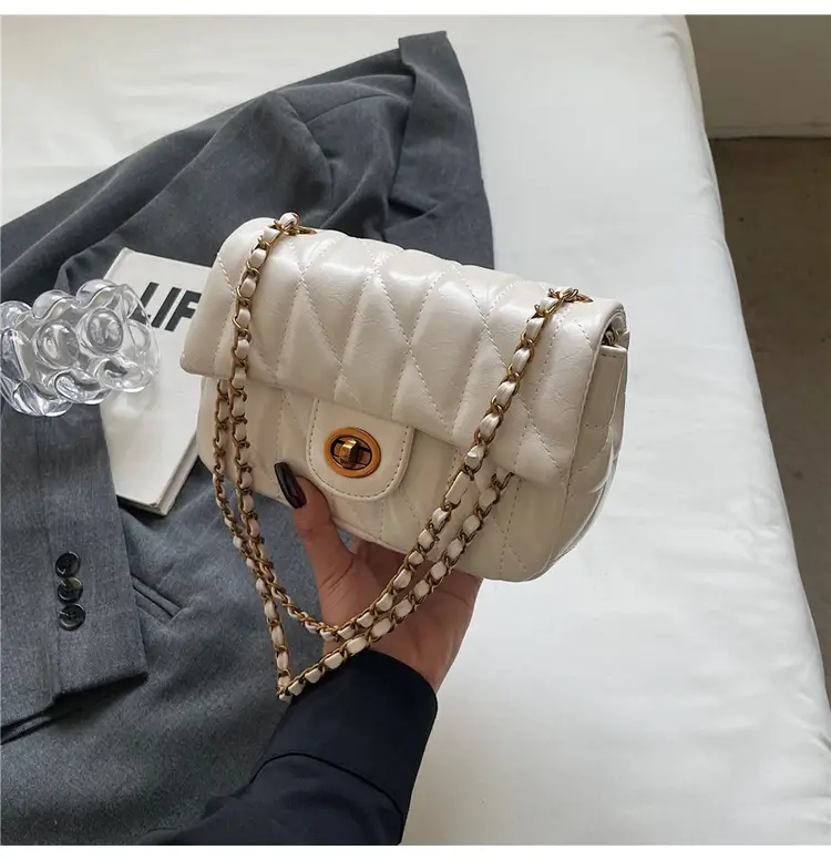 Black Quilted Chain Shoulder Bag for Women 2024 — feature 16