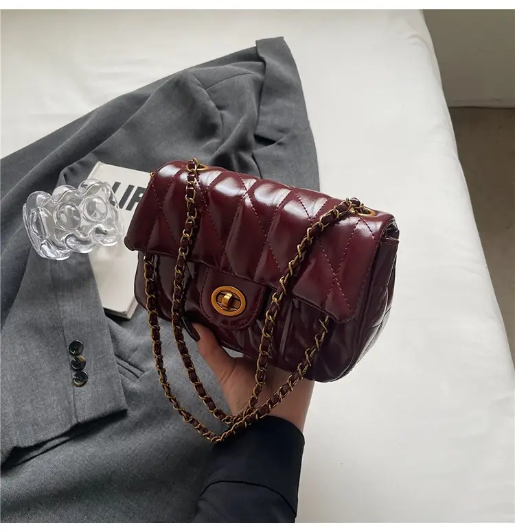 Black Quilted Chain Shoulder Bag for Women 2024 — feature 17