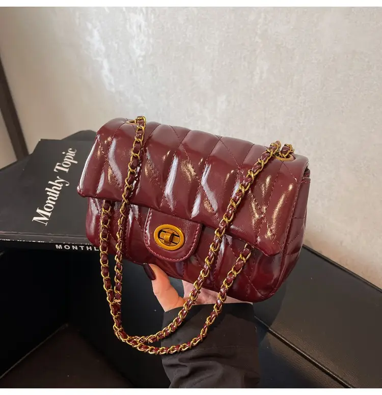 Black Quilted Chain Shoulder Bag for Women 2024 — feature 18