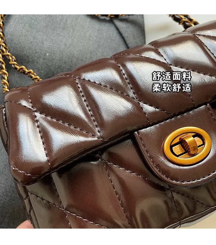 Black Quilted Chain Shoulder Bag for Women 2024 — feature 2