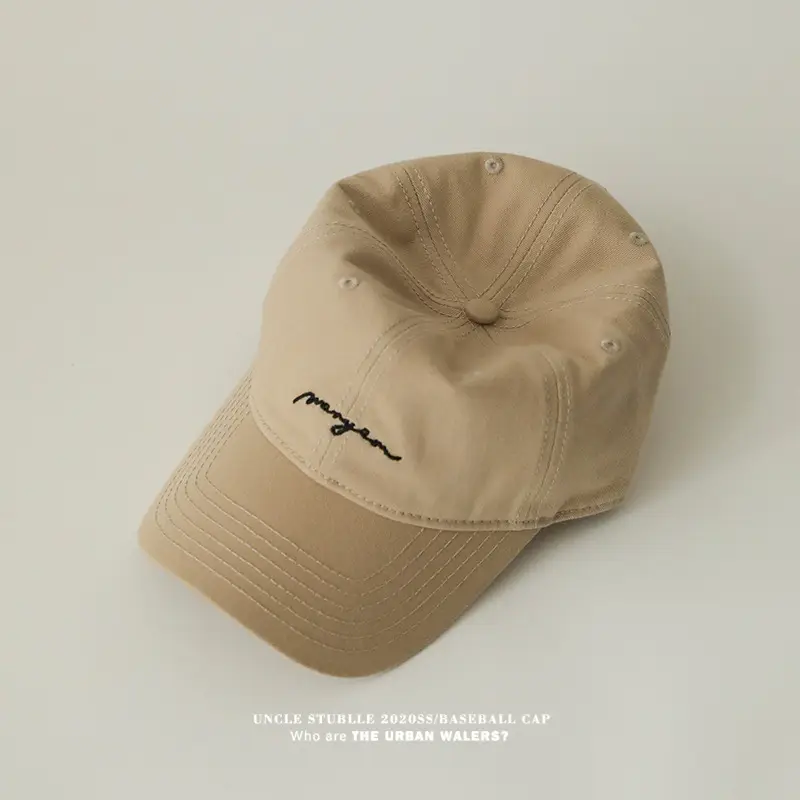 Men's Black Embroidered Baseball Cap with Big Head - Image 12