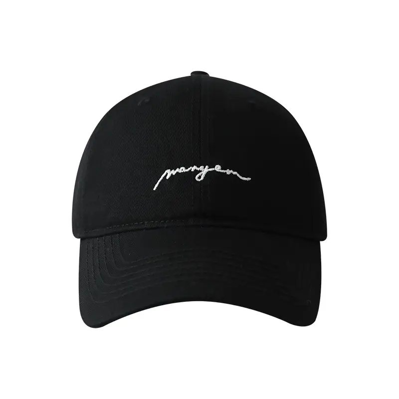 Men's Black Embroidered Baseball Cap with Big Head - Image 13