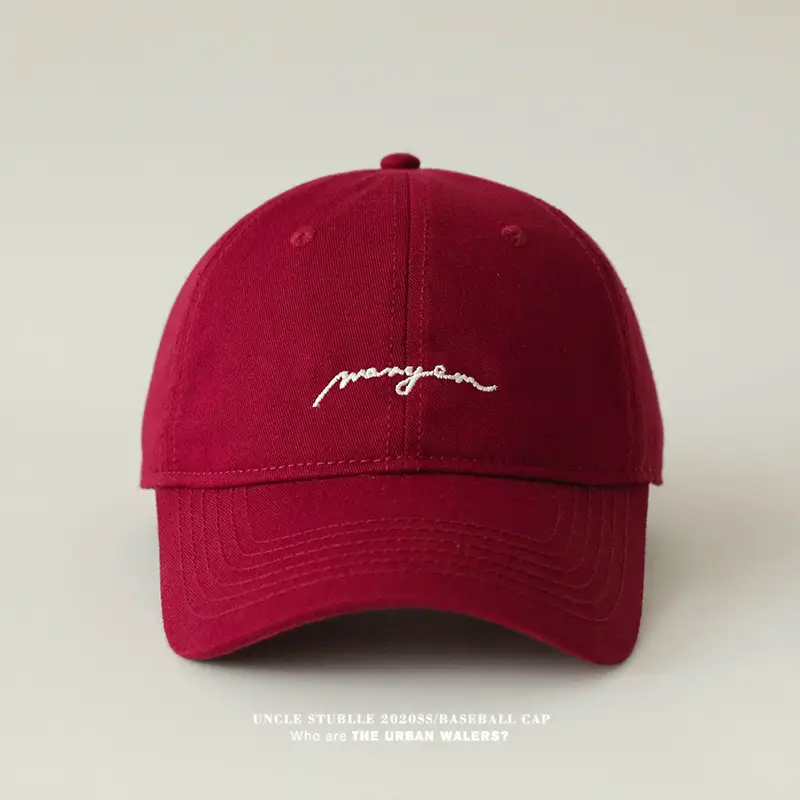 Men's Black Embroidered Baseball Cap with Big Head — feature 11