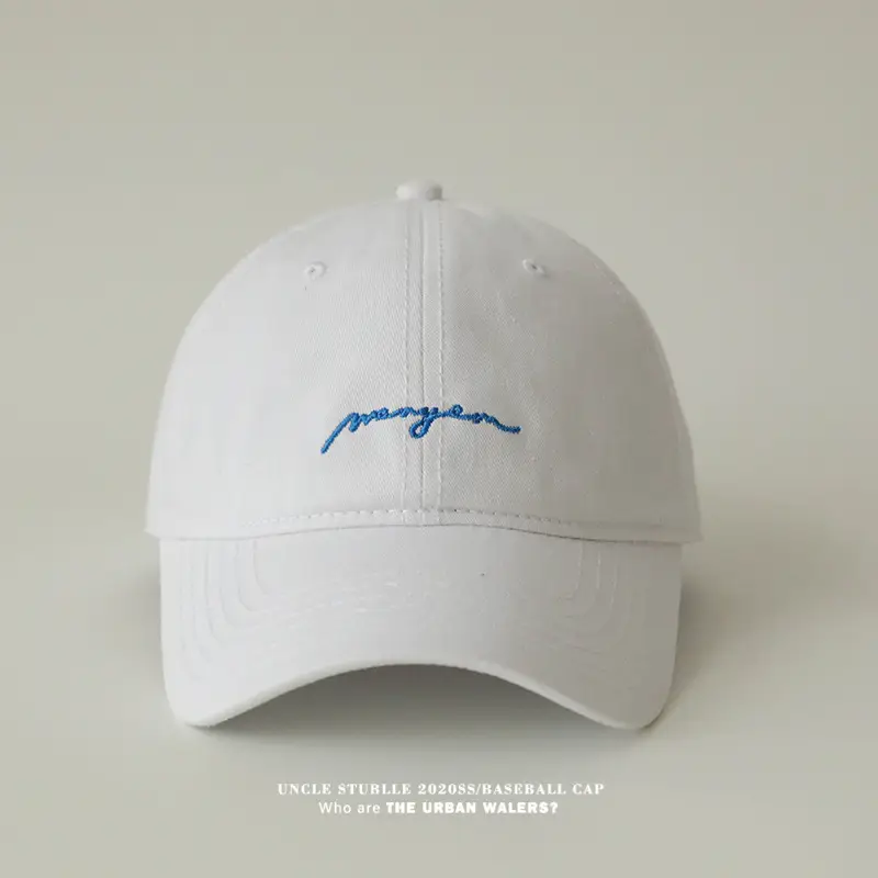 Men's Black Embroidered Baseball Cap with Big Head — feature 2