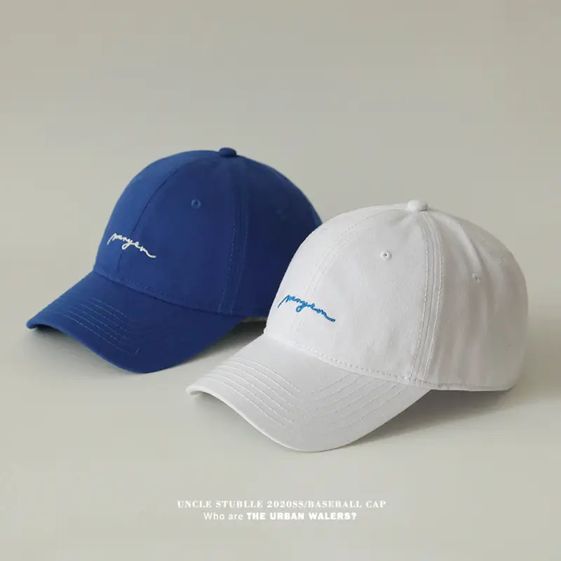 Men's Black Embroidered Baseball Cap with Big Head — feature 3