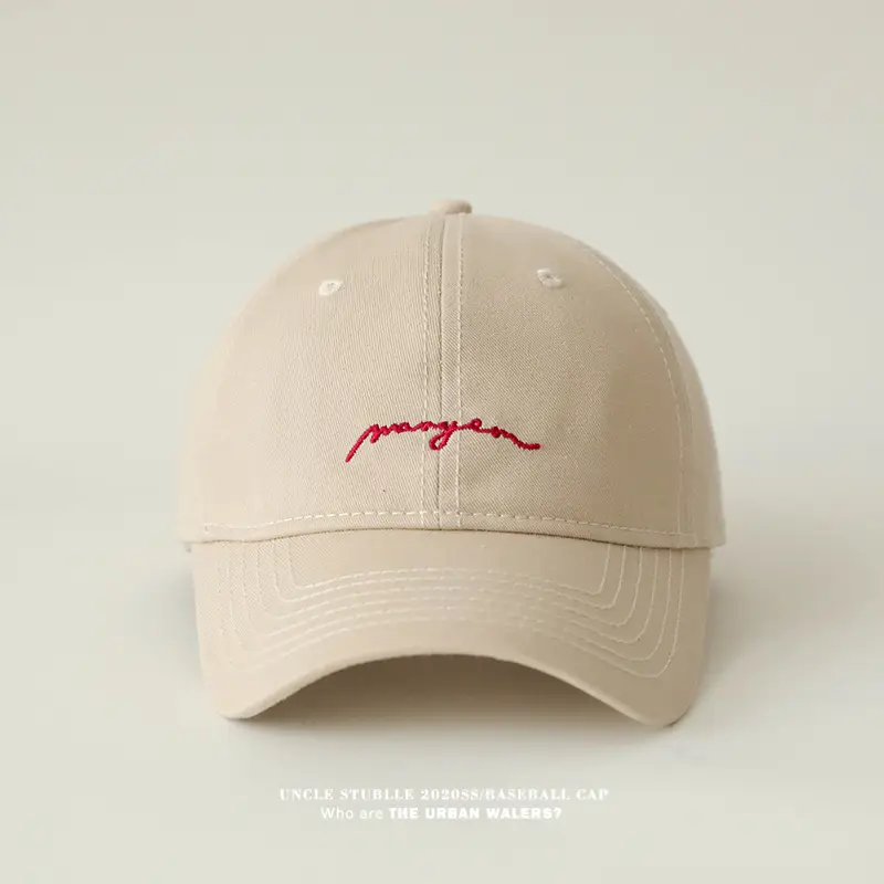 Men's Black Embroidered Baseball Cap with Big Head — feature 6