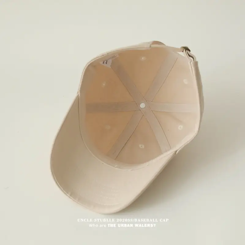 Men's Black Embroidered Baseball Cap with Big Head — feature 7