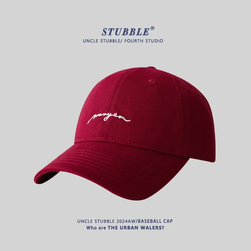 Men's Black Embroidered Baseball Cap with Big Head - Image 5