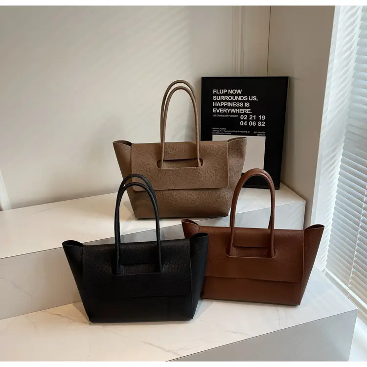 Women's Brown Leather Tote Bag Large Capacity — feature 13