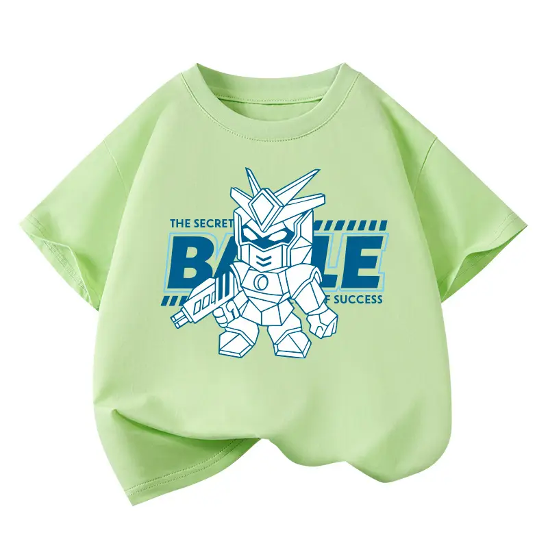 Trendy Boys Cotton T-Shirts 2-Pack Summer New - Image 3