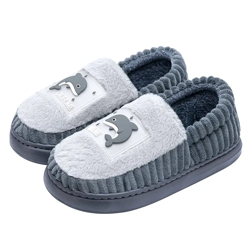Winter Cotton Slippers for Men Warm Indoor Wear
