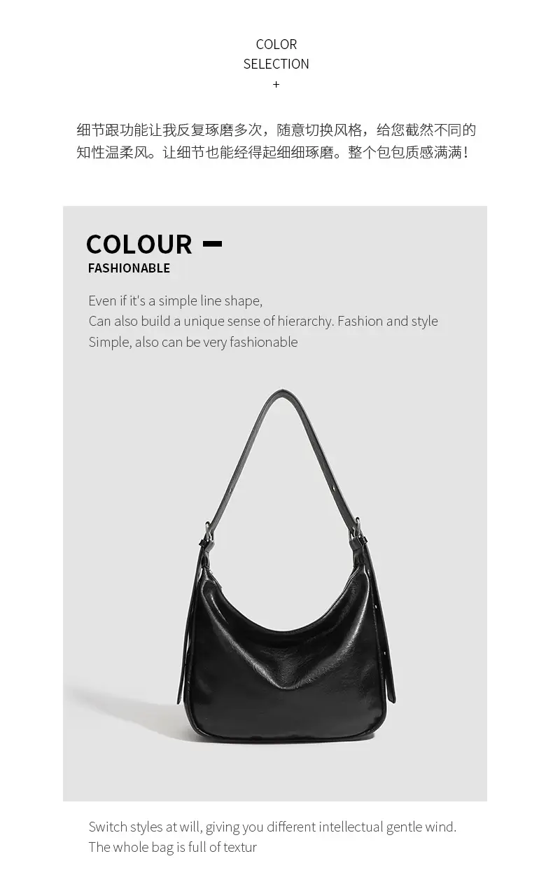 Retro Armpit Bag 2026 Women Black Brown Shoulder Crossbody — feature 15
