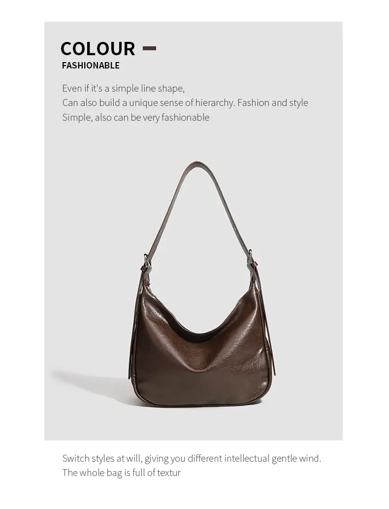 Retro Armpit Bag 2026 Women Black Brown Shoulder Crossbody — feature 16