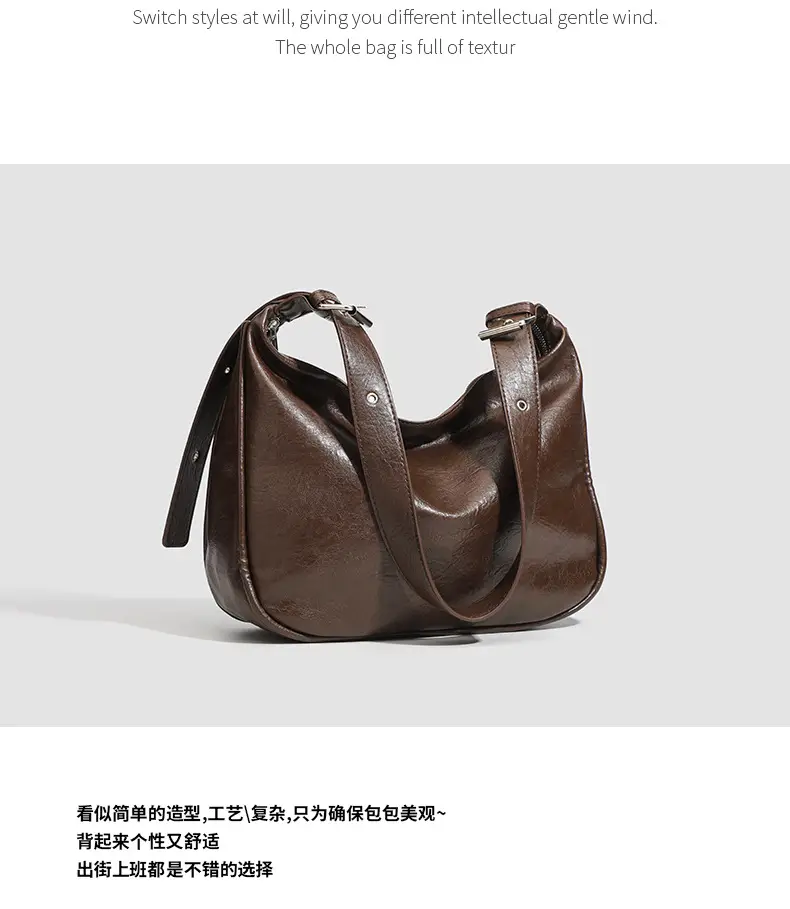Retro Armpit Bag 2026 Women Black Brown Shoulder Crossbody — feature 18