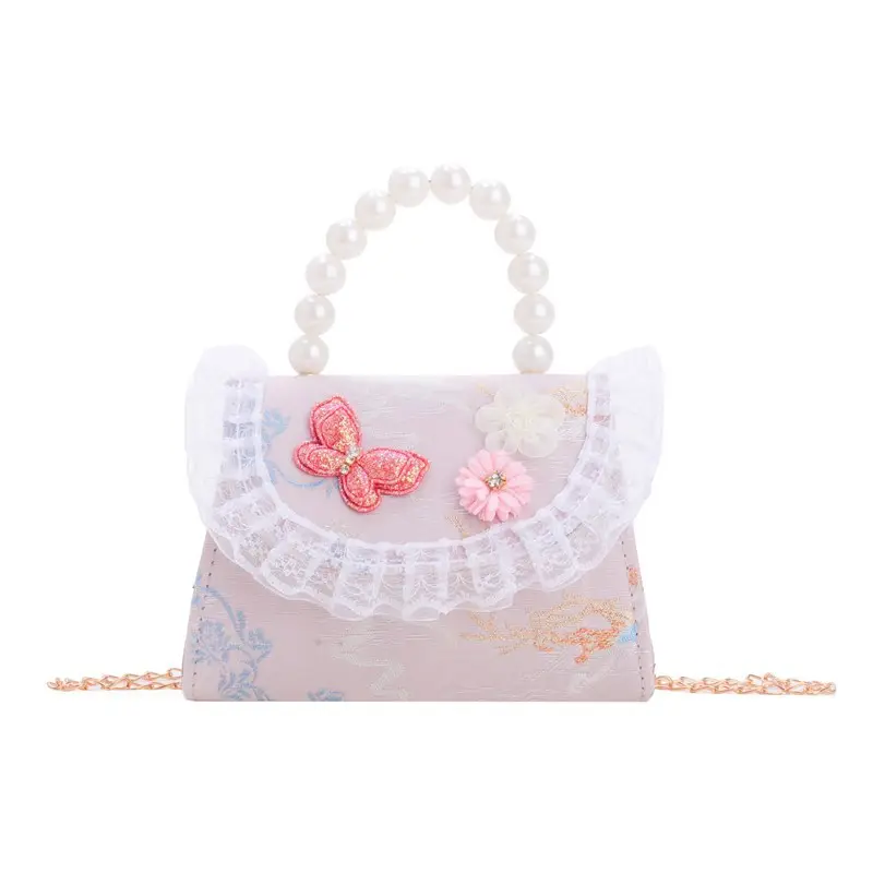 Cute Guofeng Pearl Chain Crossbody Bags for Girls - Image 20