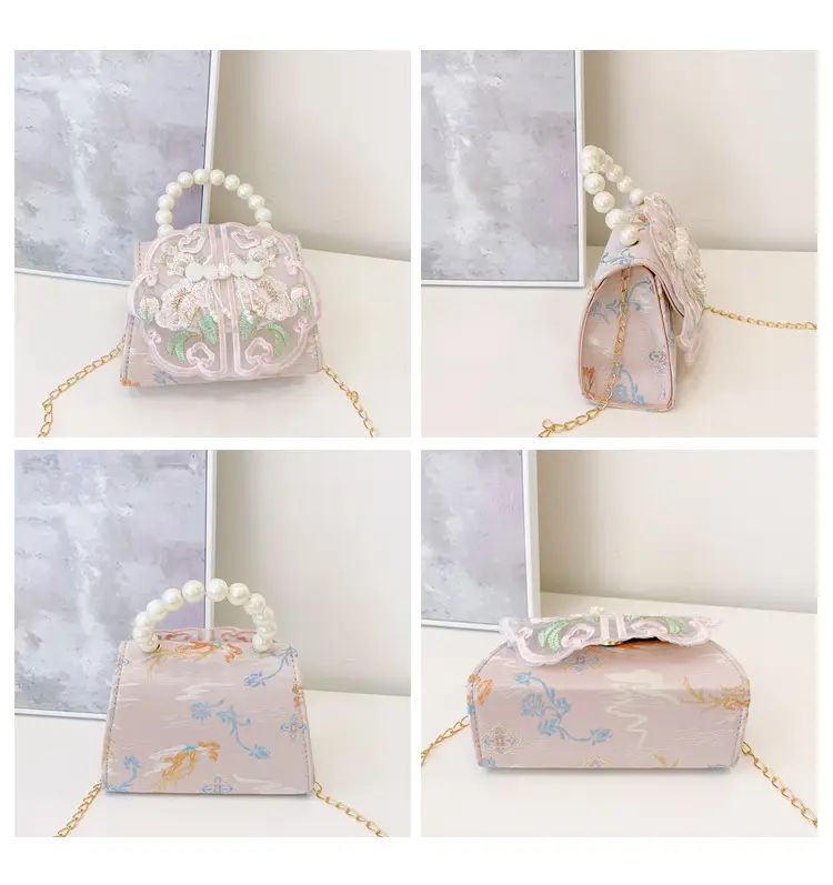 Cute Guofeng Pearl Chain Crossbody Bags for Girls — feature 21