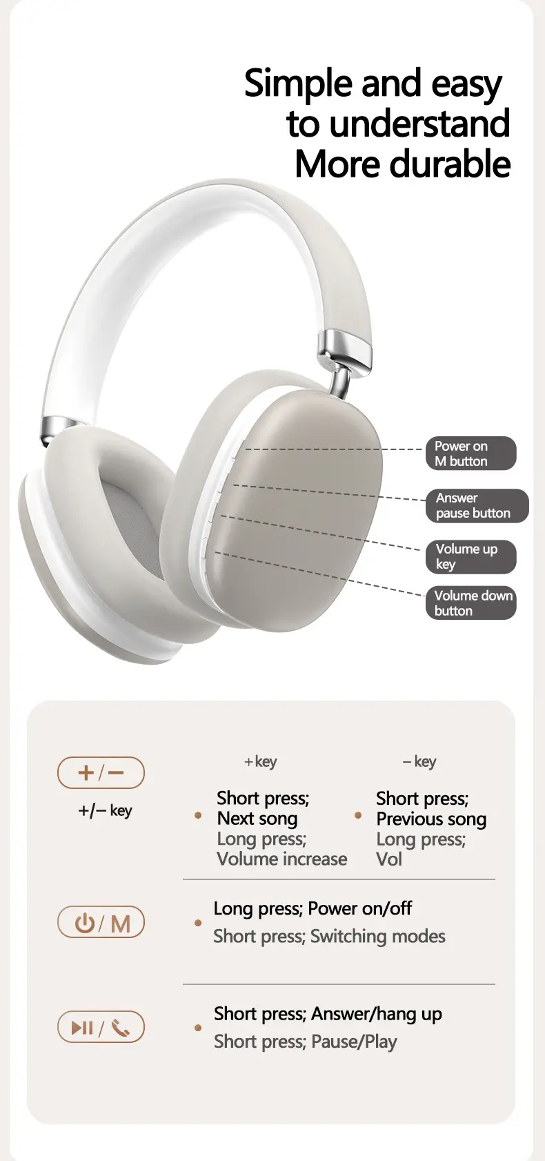 Launder Purple True Wireless Headphones Bluetooth Type-C — feature 17