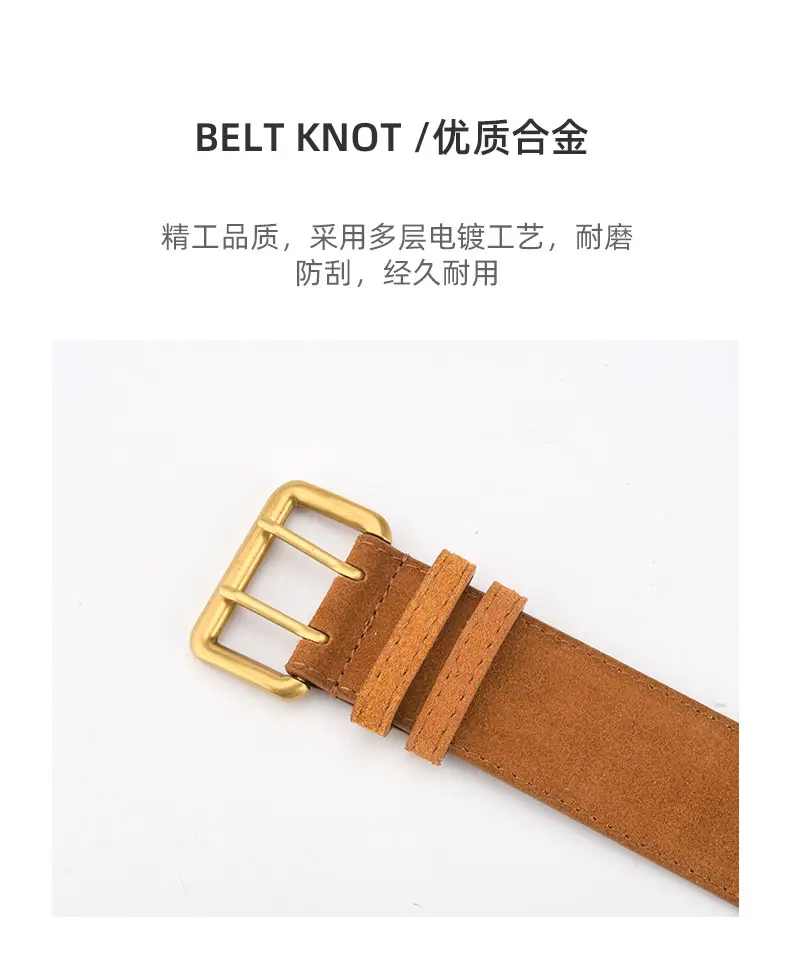 Double Breasted Frosted Belt for Ladies All Match Coat Suit — feature 6