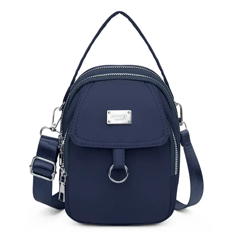 Purple Nylon Crossbody Bag for Women Mobile Phone Accessory - Image 13