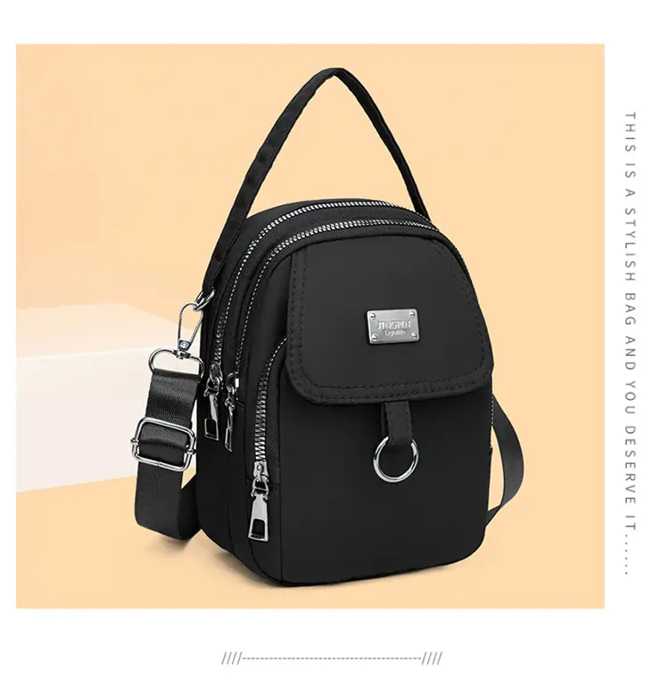 Purple Nylon Crossbody Bag for Women Mobile Phone Accessory — feature 17