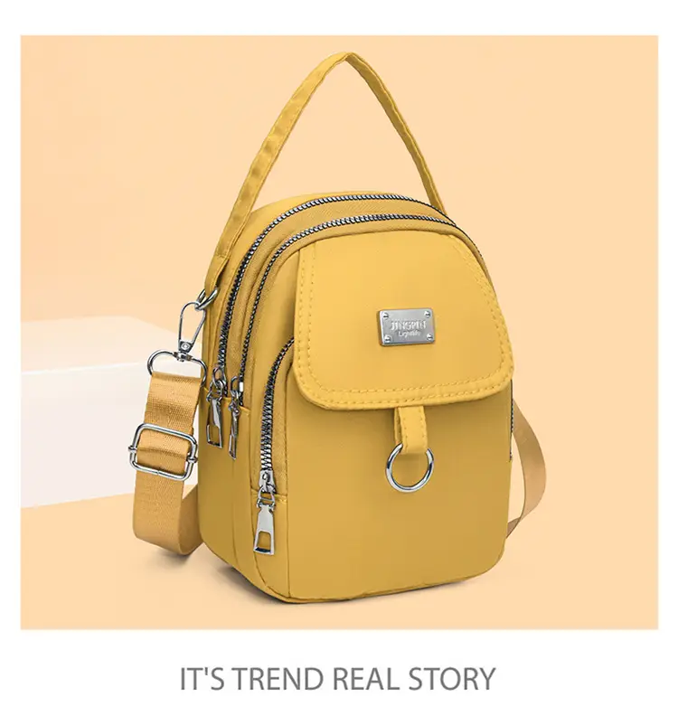 Purple Nylon Crossbody Bag for Women Mobile Phone Accessory — feature 22
