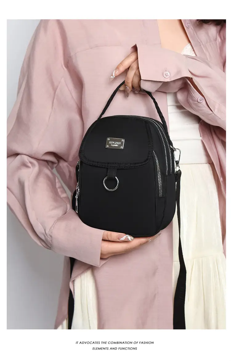 Purple Nylon Crossbody Bag for Women Mobile Phone Accessory — feature 24